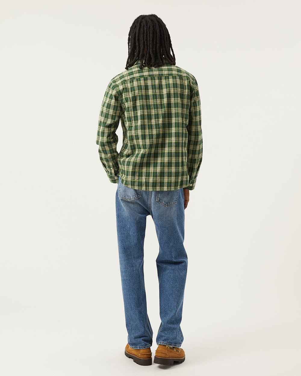 Verdant Check LS-LS w/ 1 Chest Pocket-Original Madras Trading Co. (OMTC)-Corridor