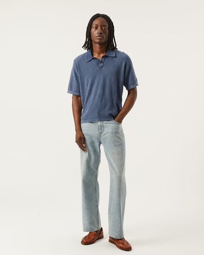 Knit Polo - Navy-Crewneck-Alpafina-Corridor