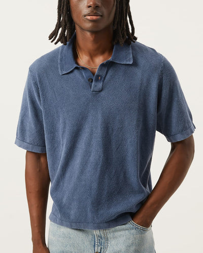 Knit Polo - Navy-Crewneck-Alpafina-Corridor