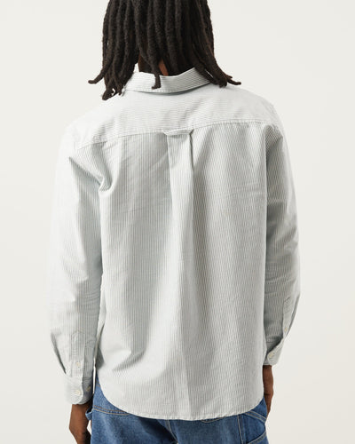 Stripe Oxford LS - Green