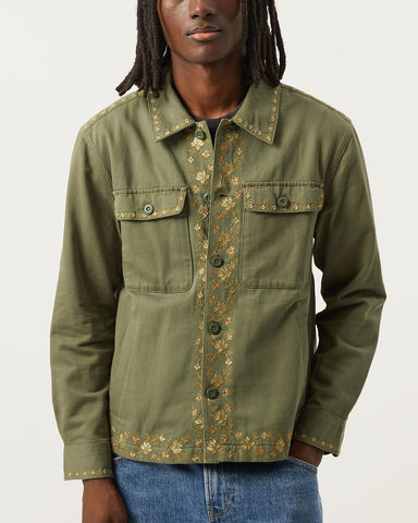 Embroidered Military Jacket