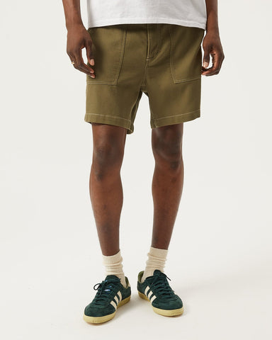 Bedford Cord Camp Pocket Shorts - Olive
