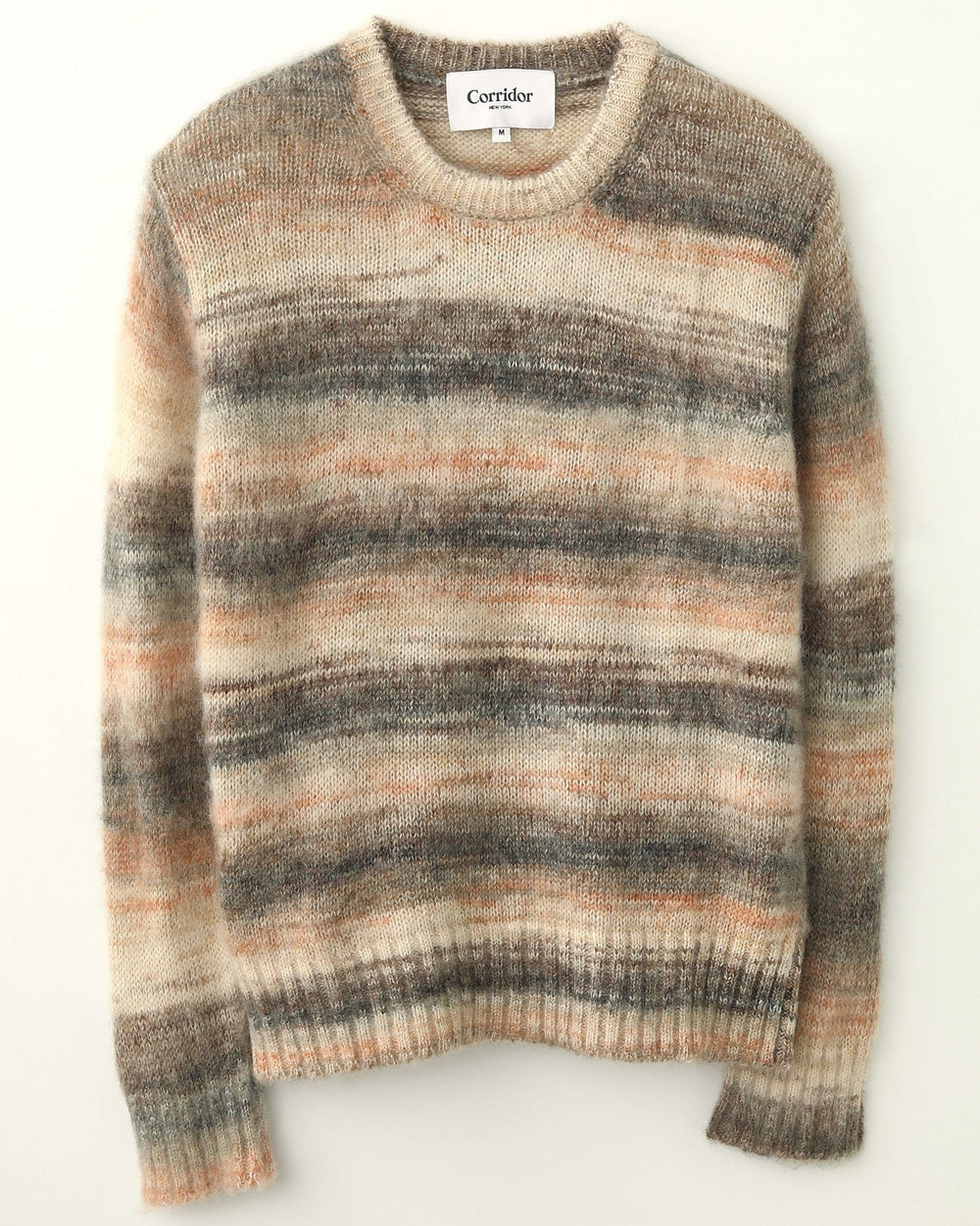 Space Dye Mohair Crewneck - Natural-Crewneck-Corridor-Corridor