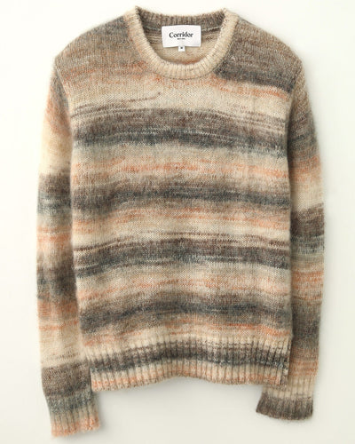 Space Dye Mohair Crewneck - Natural