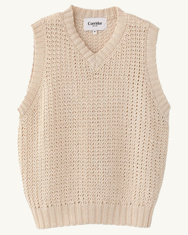 Mercerized Vest - Natural