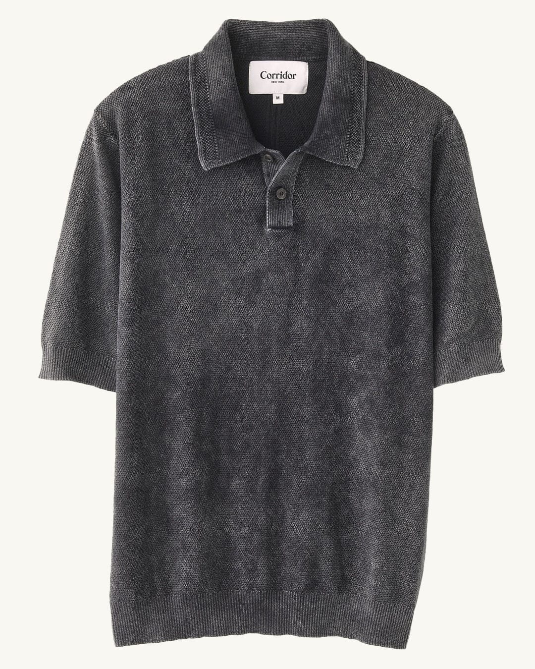 ★★ ★★ Rice Corn Polo Sweater T12F1KPN280MT2 Corridor Plated Sweater Polo - Natural | Polo Shirts | Huckberry