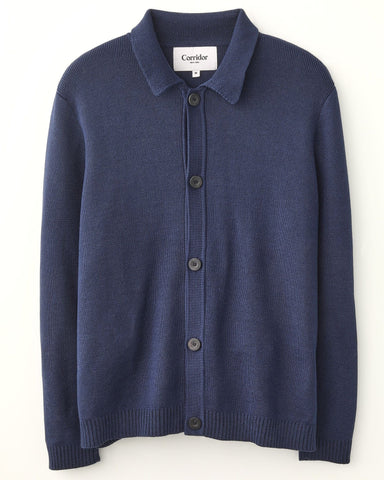 Buttondown Sweater - Navy