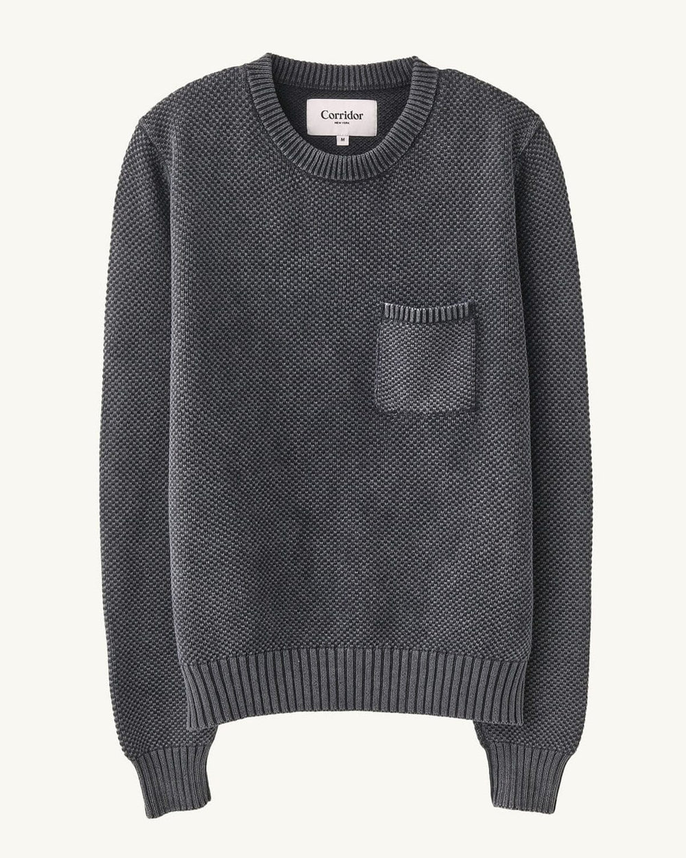 Pocket Crewneck - Black-Crewneck Sweater-Alpafina-Corridor