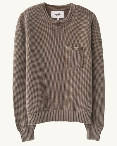 Pocket Crewneck - Brown-Crewneck-Alpafina-Corridor