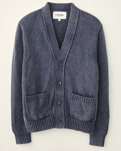 Acid Wash Cardigan - Midnight-Cardigan-Corridor-Corridor