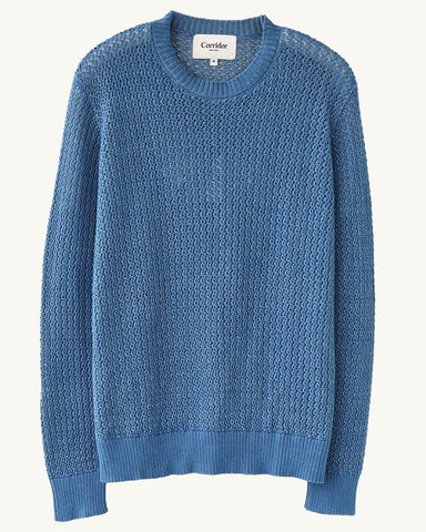 Marled Crewneck - Blue