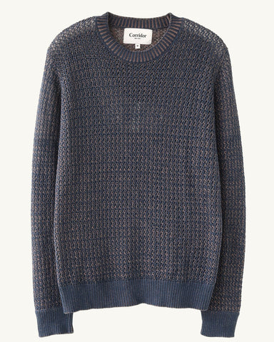 Marled Crewneck - Navy