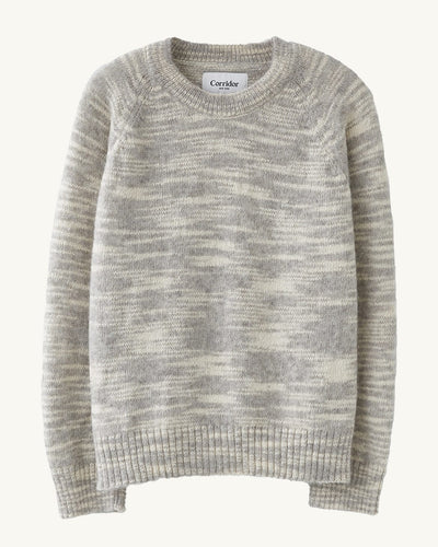 Spacedye Alpaca Crewneck - Grey-Crewneck-Alpafina-Corridor