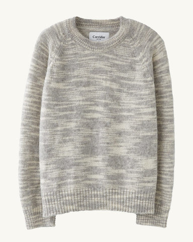 Spacedye Alpaca Crewneck - Grey