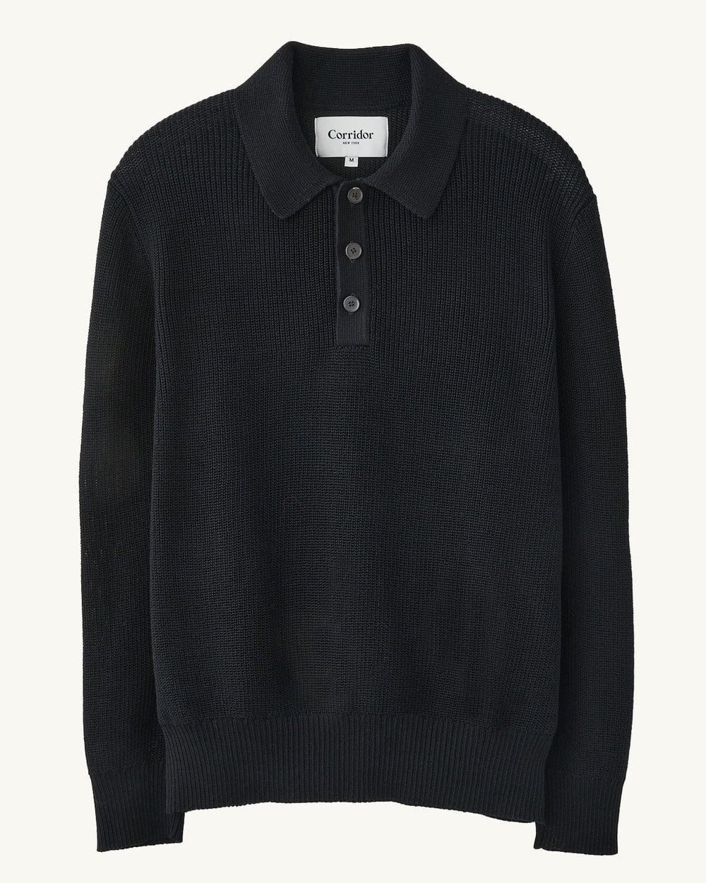 LS Slouchy Polo - Black-Polo-Alpafina-Corridor