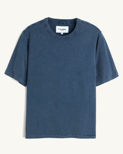 Slub Tee - Navy-T-Shirt-Siena-Corridor