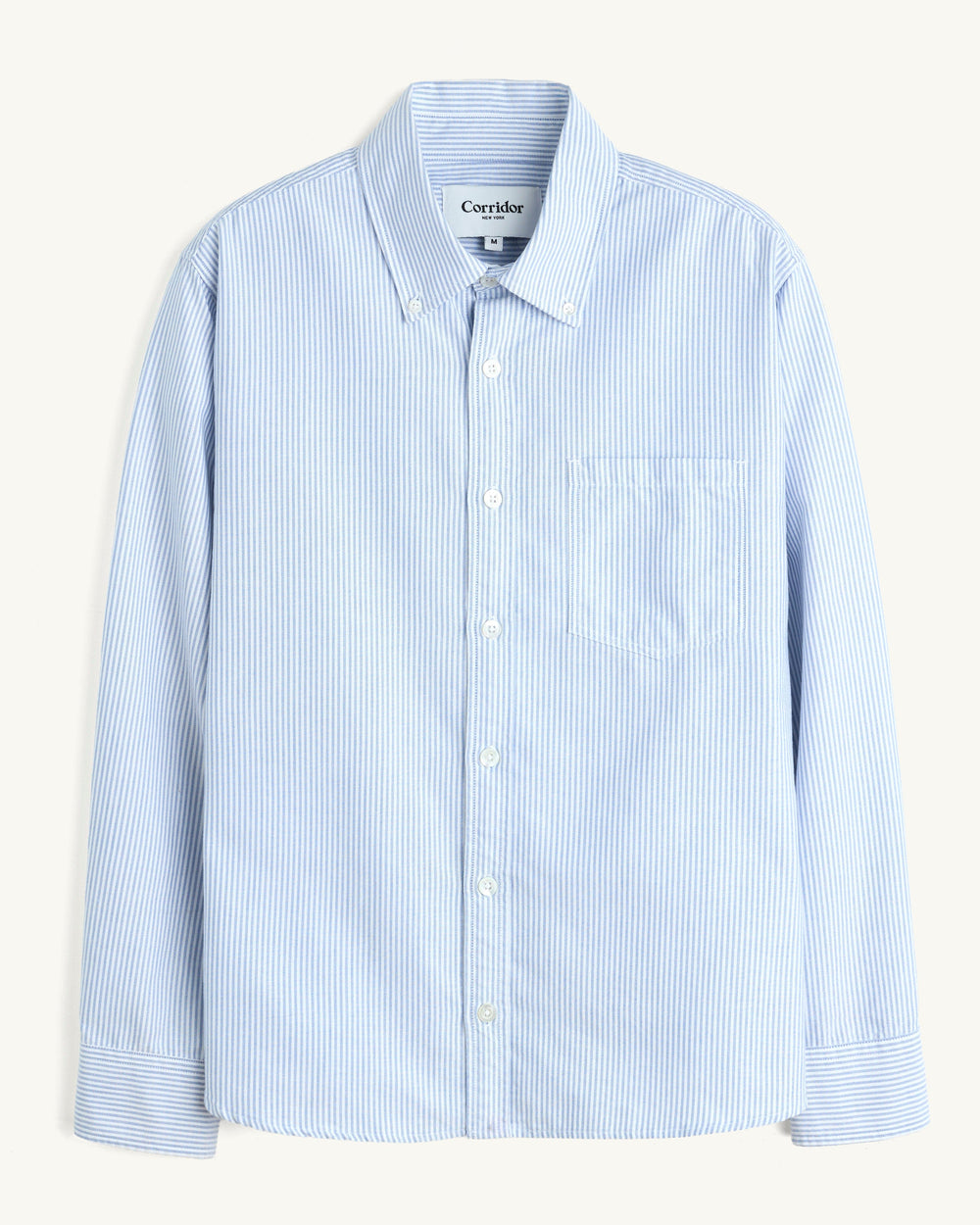 Stripe Oxford LS - Blue-LS-Somelos-Corridor