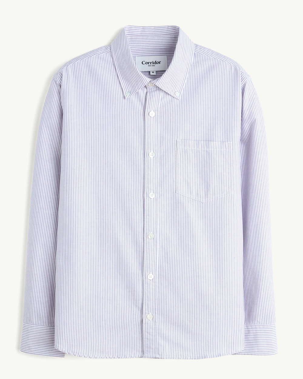 Stripe Oxford LS - Purple-LS-Somelos-Corridor