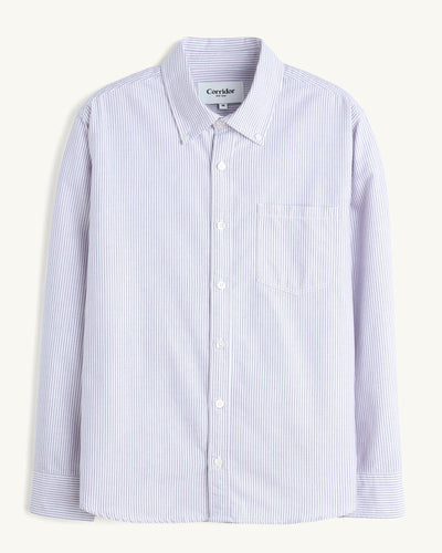 Stripe Oxford LS - Purple-LS-Somelos-Corridor