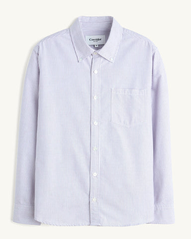 Stripe Oxford LS - Purple