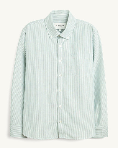 Stripe Oxford LS - Green