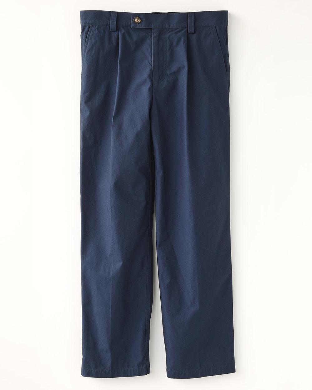 Sateen Trouser - Navy-Pleated Trouser-Corridor-Corridor