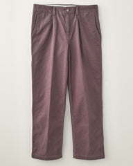 パンツ order loose twill pants purple TheWoolWideLegPantCloseupOfPan