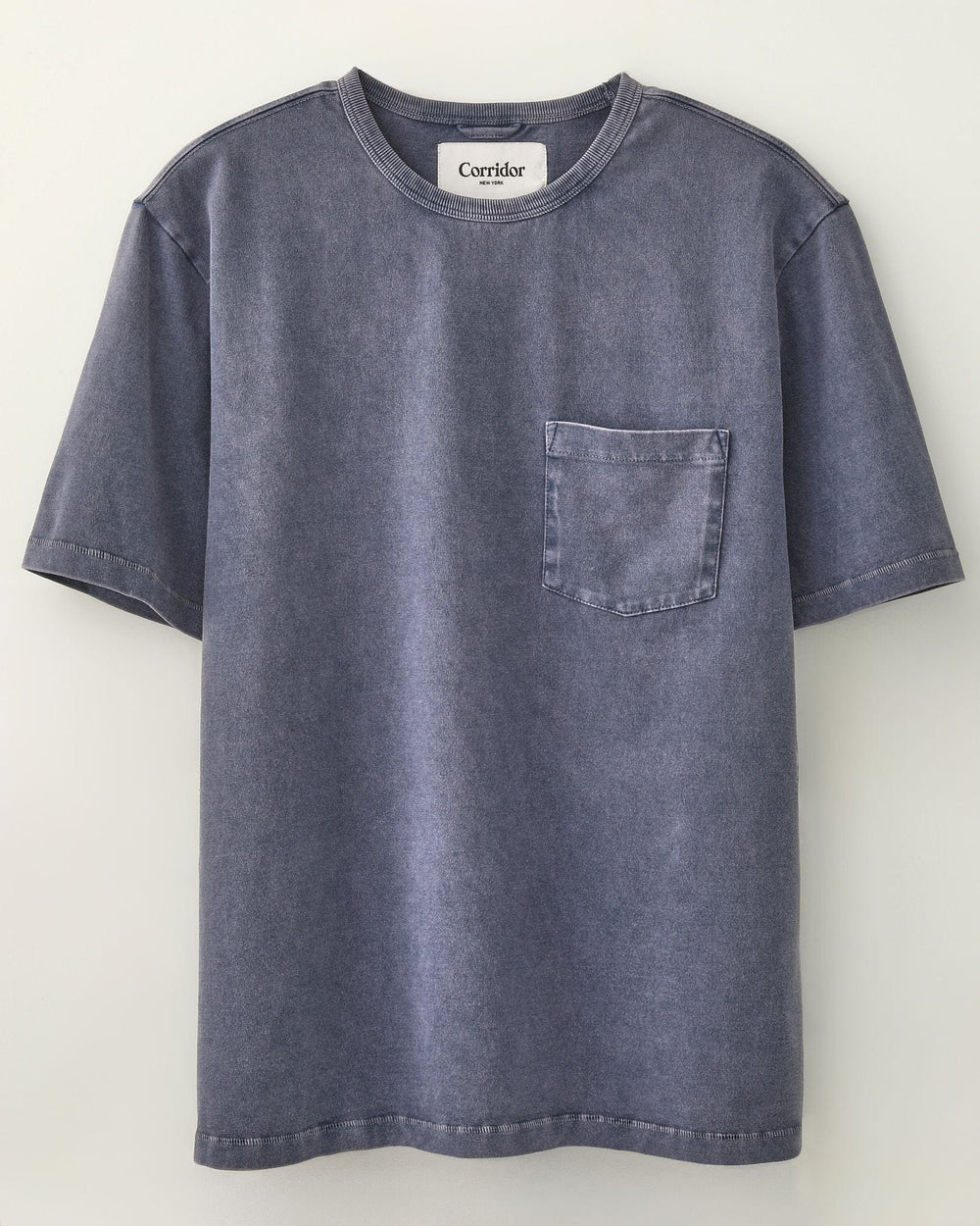 Garment Dyed Tee - Washed Blue-T-Shirt-Corridor-Corridor