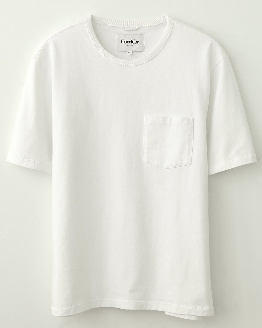 Organic Garment Dye Tee - White-T-Shirt-Corridor-Corridor