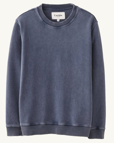 French Terry Crewneck - Blue