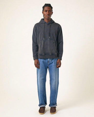French Terry Hoodie - Black