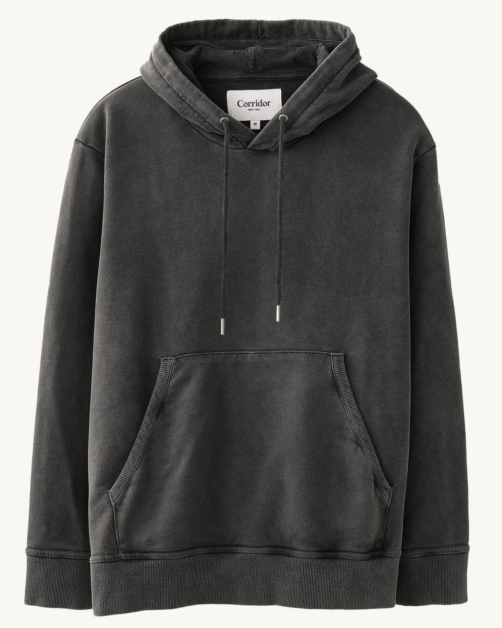 French Terry Hoodie - Black-Sweatshirt-Siena-Corridor