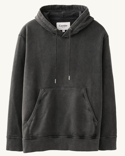 French Terry Hoodie - Black-Sweatshirt-Siena-Corridor