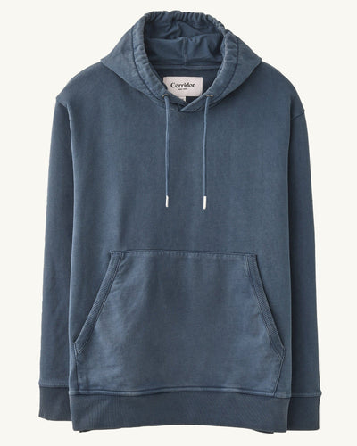 French Terry Hoodie - Navy-Sweatshirt-Siena-Corridor