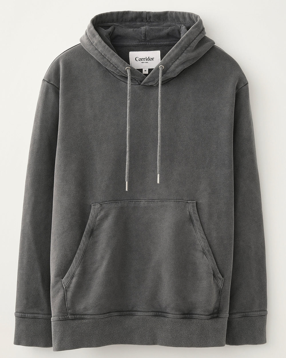 French Terry Hoodie - Washed Black-Sweatshirt-Corridor-Corridor