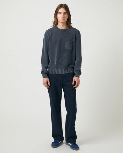 Pocket Crewneck - Black-Crewneck-Alpafina-Corridor