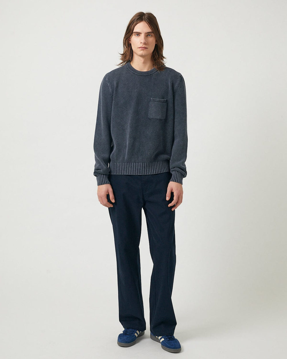 Moleskin Trouser - Navy-Trousers-Real-Corridor