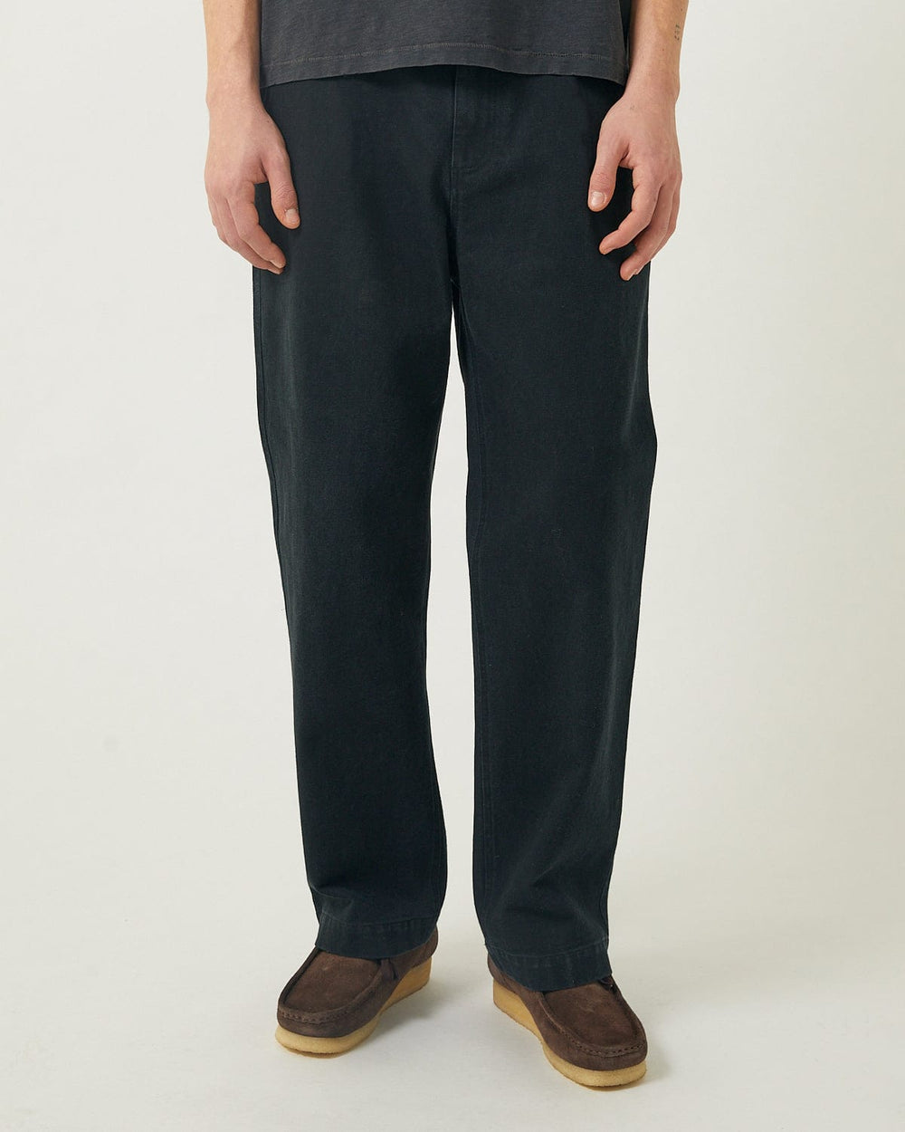 Heavy Twill Trouser - Black-Trouser-Real-Corridor