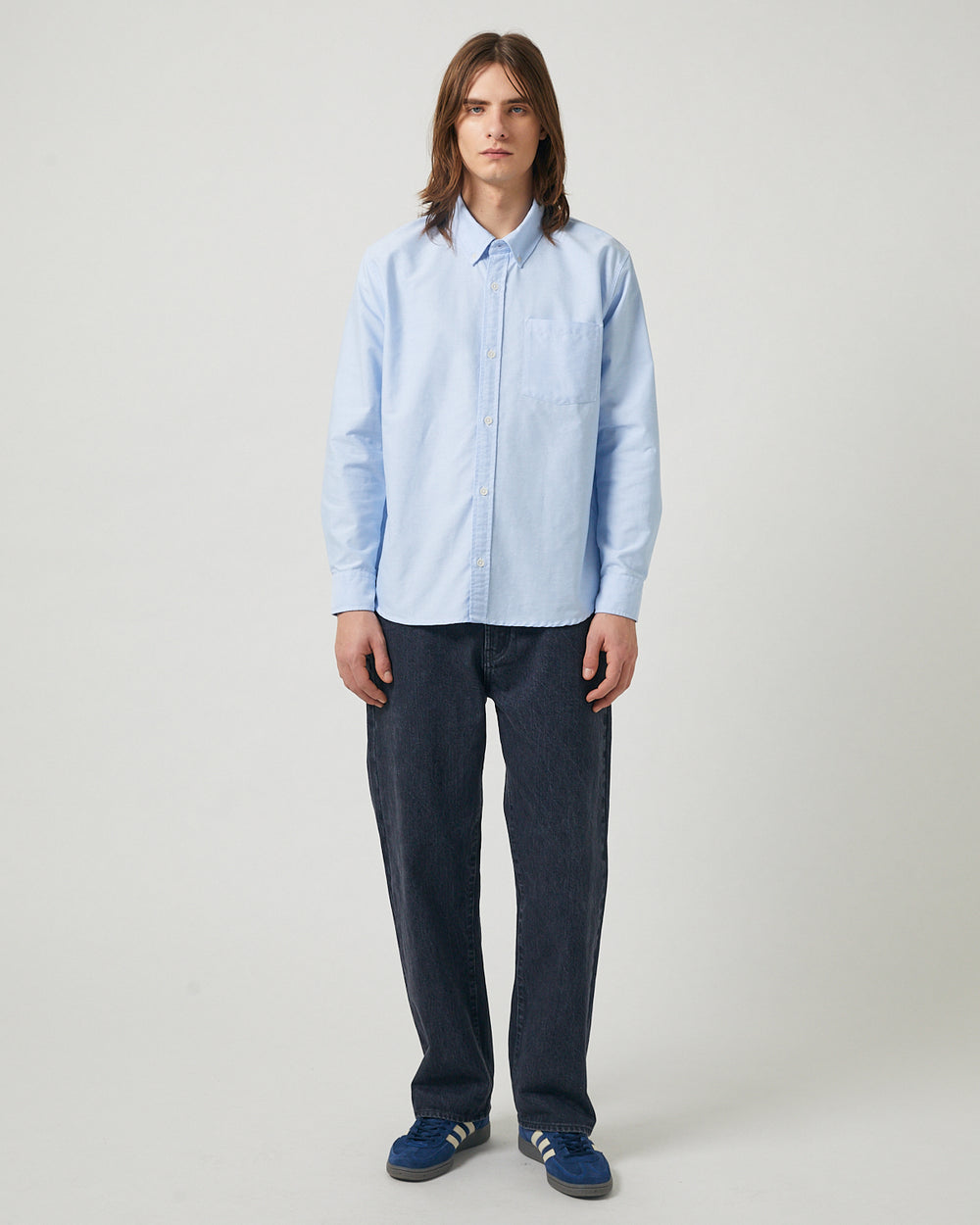 Oxford LS - Chambray-Long Sleeve Shirt-Corridor-Corridor