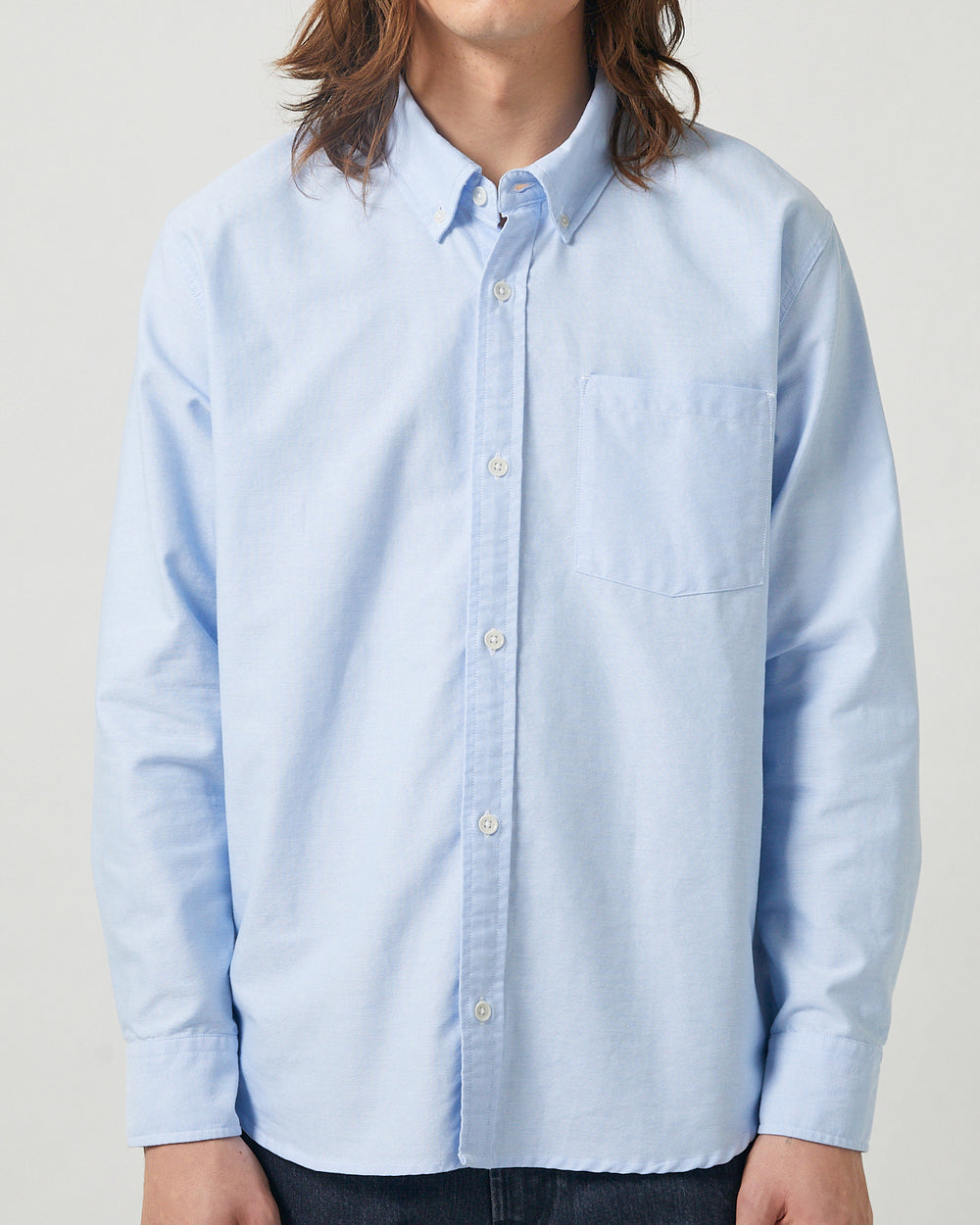 Oxford LS - Chambray-Long Sleeve Shirt-Corridor-Corridor