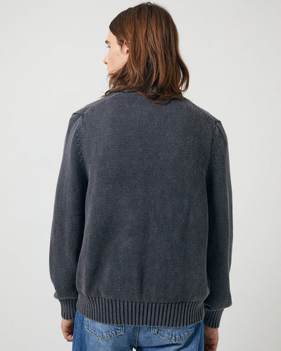 Acid Wash Cardigan - Black-Cardigan-Alpafina-Corridor