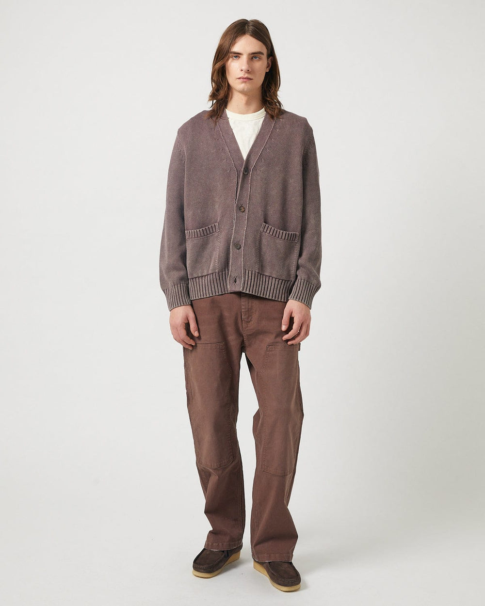 Acid Wash Cardigan - Purple-Cardigan-Alpafina-Corridor