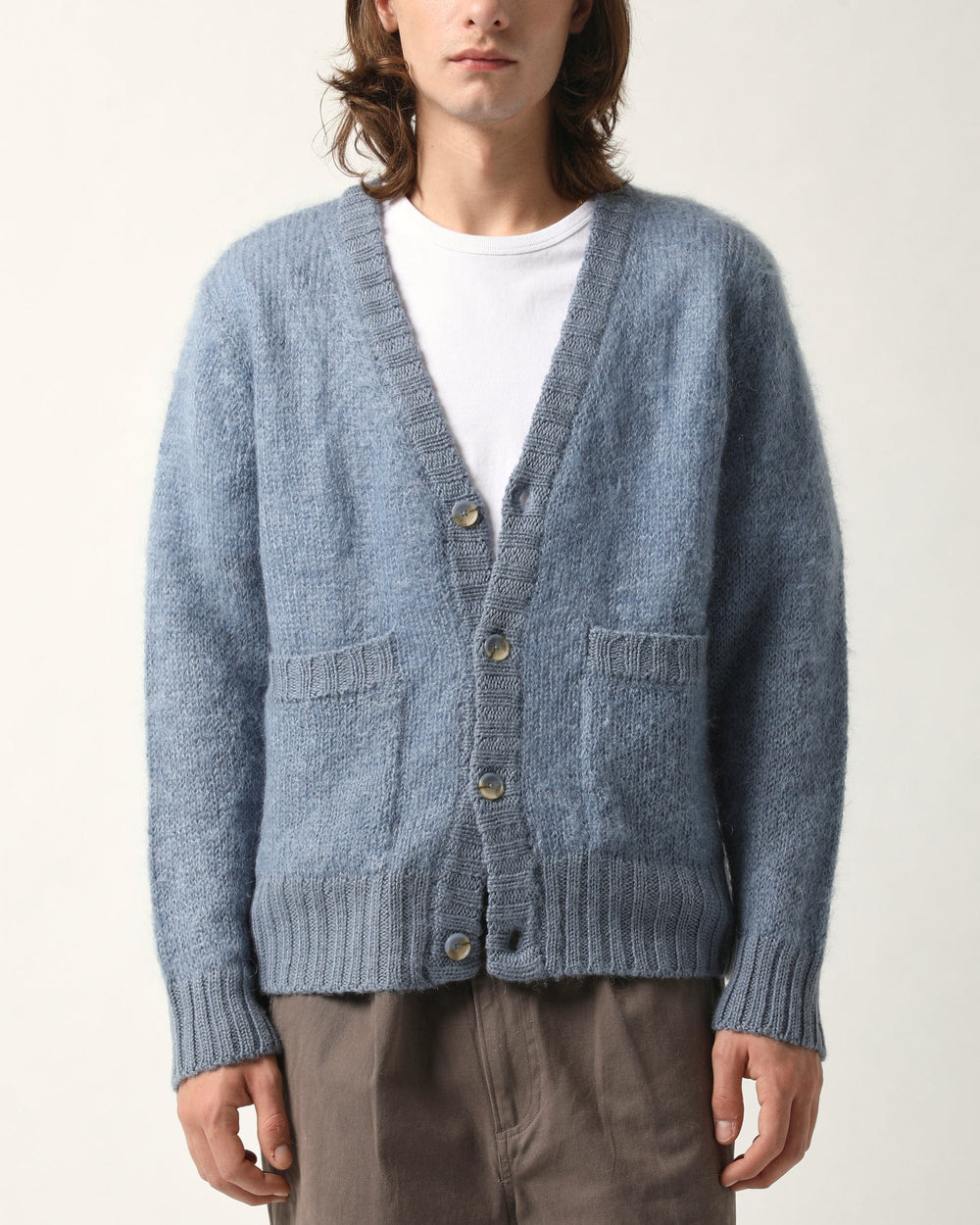 Mohair Cardigan - Blue-Cardigan-Corridor-Corridor