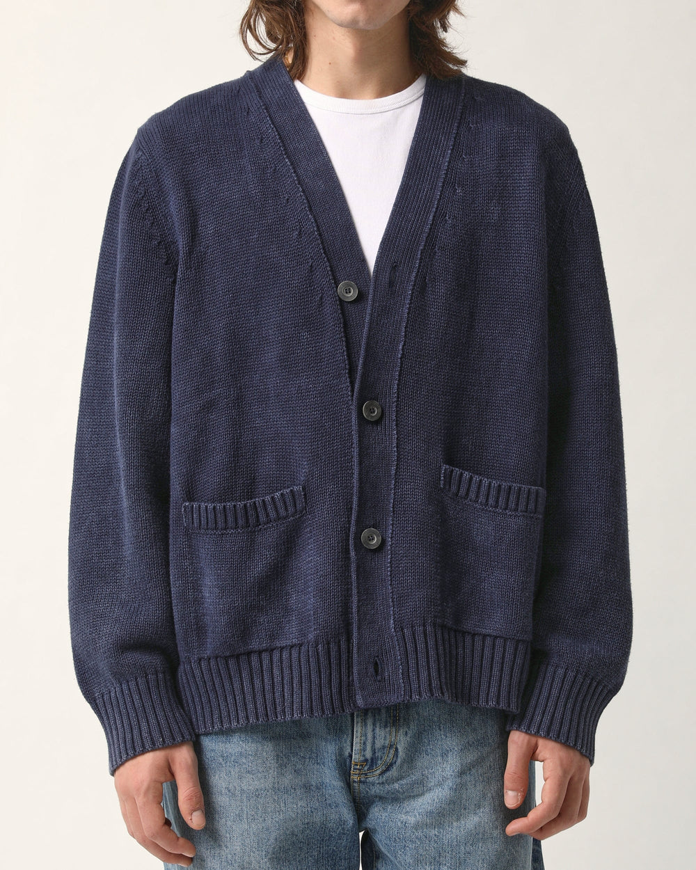 Acid Wash Cardigan - Midnight-Cardigan-Corridor-Corridor