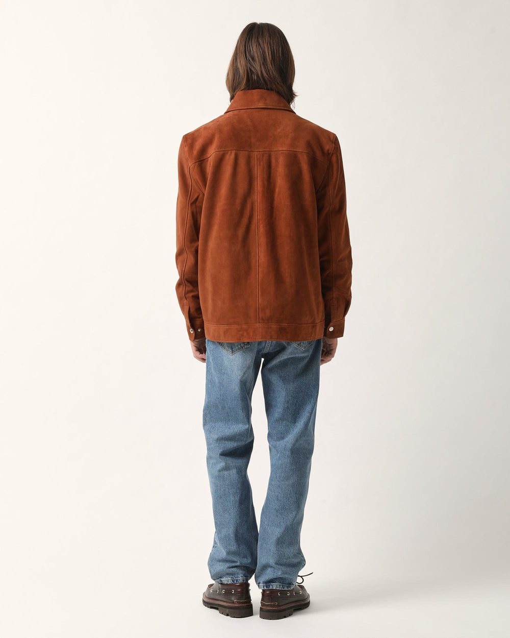 Suede Zip Jacket - Tobacco-Zip Jacket-Corridor-Corridor