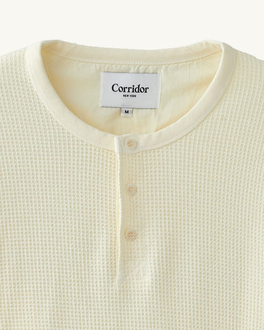 Waffle Henley - Natural