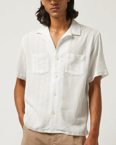 Skip Stripe Retro SS Camp - Natural