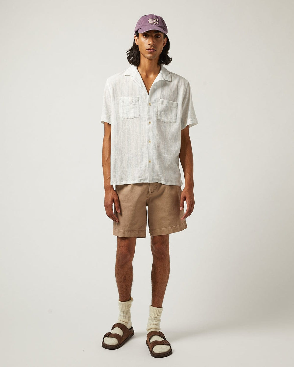 Skip Stripe Retro SS Camp - Natural-SS w/ Camp Collar-Corridor-Corridor