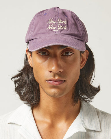 NY NY Script Hat - Purple