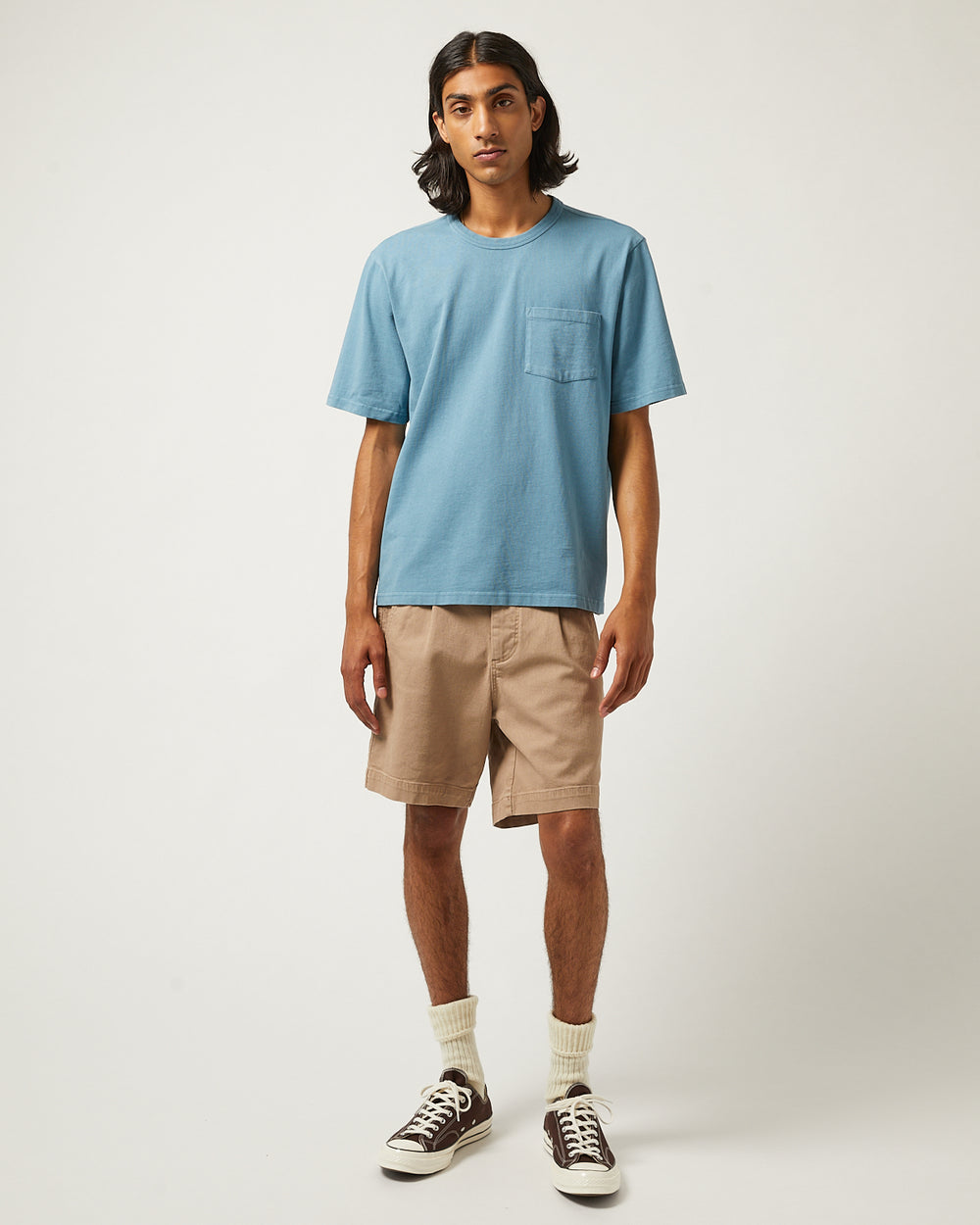 Heavy Twill Pleated Short - Khaki-Pleated Short-Corridor-Corridor